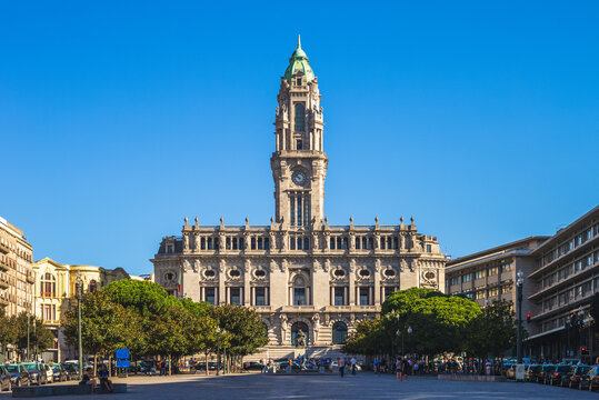 porto city hall, landmark of porto, protugal