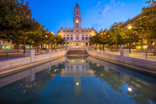 porto city hall, landmark of porto, protugal