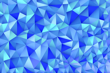 Fototapeta premium Abstract vector background with triangles. Polygonal blue background. Modern abstract background.