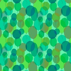 Birthday seamless cartoon balloons pattern for kids and gifts and cards and textiles and packaging and wrapping paper