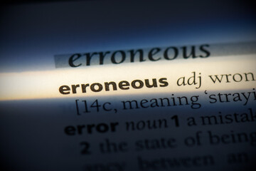 erroneous