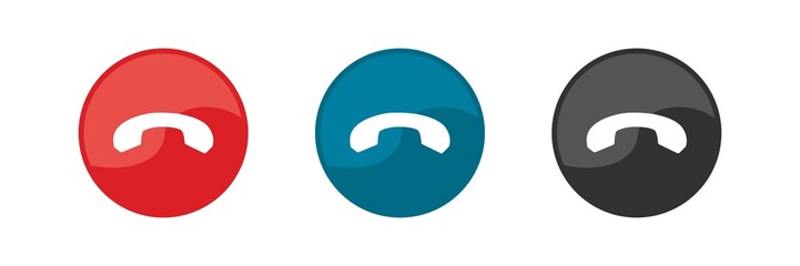 Call icons set. Vector illustration.