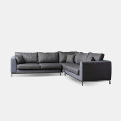 Modern - classic  . isolated white background. Furniture, interior object, stylish sofa.