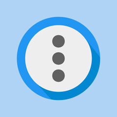 More icon in flat style about user interface, use for website mobile app presentation