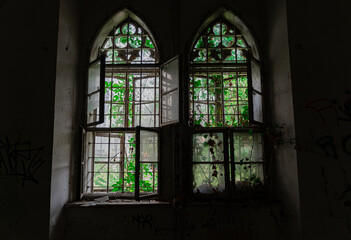 stained glass window