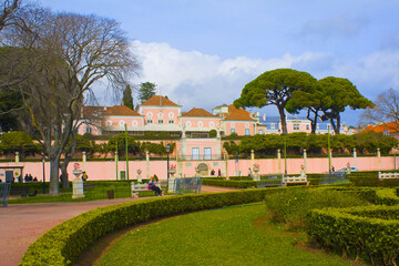 National Palace of Belém - residence for the Portuguese Republic president in Lisbon, Portugal