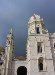 Jeronimos Monastery or Hieronymites Monastery (former monastery of the Order of Saint Jerome) in Lisbon, Portugal