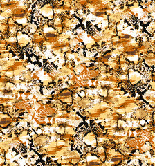 metered patterns suitable for textile consisting of animal skin - obrazy, fototapety, plakaty