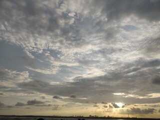 Indian beach and sky photography of wonderful natural view 