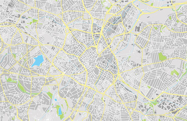 Birmingham city map. Vector illustration. United Kingdom - 511260413