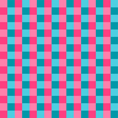 Seamless Checkered Geometric pattern. Memphis vector design.