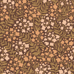Seamless repeating pattern of flowers