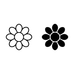 Flower simple icon