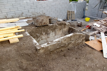 Padstow Cornwall England UK April 16 2020 World War 2 Air Raid Shelter with electricity and effects uncovered during house modernisation