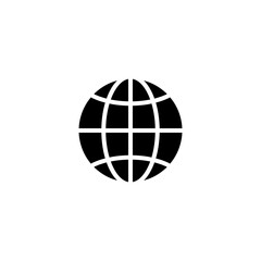Globe simple icon