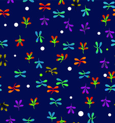 metered patterns suitable for textile consisting of flowers