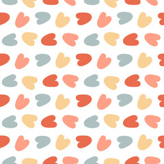 Abstract seamless pattern. Simple organic shapes