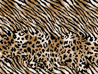 a pattern suitable for textiles consisting of wild animal skin