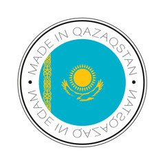 Qazaqstan flag icon, made iin qazaqstan, made in kazakhstan, kz, country icon