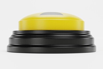 Realistic 3D Render of Emergency Button