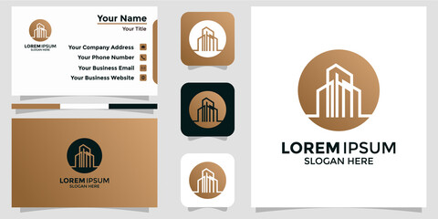 building design logo and branding card