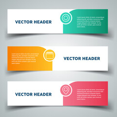 modern design template for linkedin banner