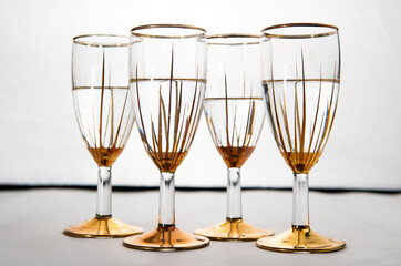 glasses glasses on a white background