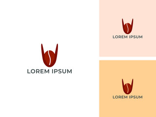 ILLUSTRATION LETTER U COFFEE LOGO DESIGN VECTOR GOOD FOR COFFEE SHOP, BRAND COFFEE