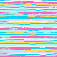 Seamless repeating pattern with hand drawn futuristic abstract bright stripes Y2K bug style, for surface design and other design projects