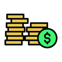 Financial budget Vector icon which is suitable for commercial work and easily modify or edit it

