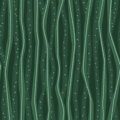 Seamless abstract pattern of cactus stems Queen of the night. Pattern for fabric. Flat vector illustration.