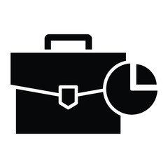 portfolio chart Vector icon which is suitable for commercial work and easily modify or edit it

