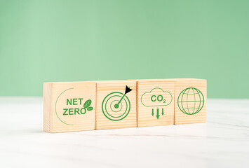 World Earth Day concept. Net-zero emissions in 2050. Save earth and environment, and carbon neutral