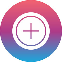 Fototapeta premium Plus Sign Icon