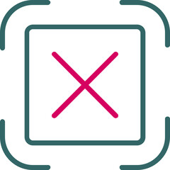 Obraz premium Crossed Icon