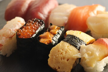 握り寿司アップ