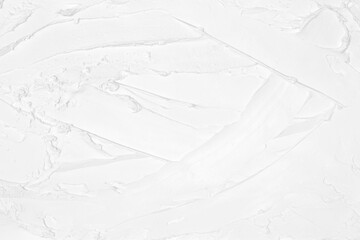 White wet plaster smear texture. Abstract light textured background