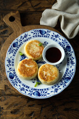 Traditional homemade cottage cheese cakes