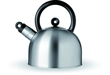 Kettle isolated on white background. EPS-10