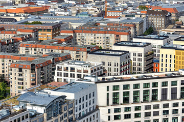 Naklejka premium Aerial view to architecture in central part of Berlin, Germany