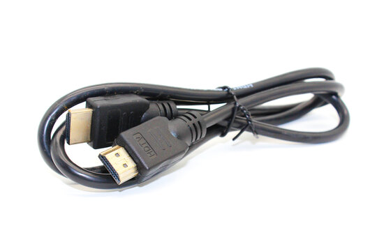 A picture of hdmi cable on white background