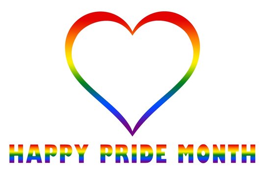 Happy Pride Month con corazón