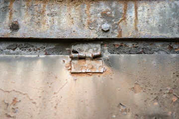 old rusty metal door