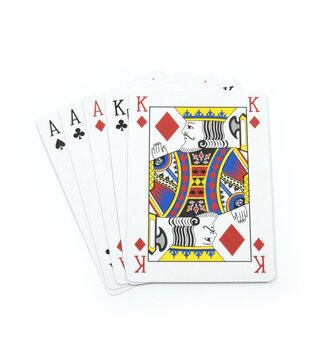 Four of a kind hand card