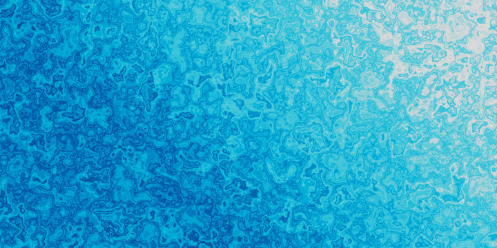 Abstract blue ink blot watercolor gradient background with liquid fluid texture for background, wallpaper, wrapping, banner, card, header in concept ocean, summer vacation, sunlight, water.