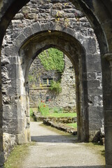 Fototapeta na wymiar Whalley Abbey in Whalley Lancashire England. Incredible 14th century Cistercian Abbey in the Ribble Valley. 