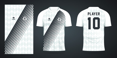 white football jersey sport design template © karya411