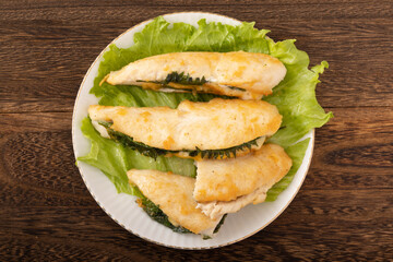 鶏ささみ紫蘇チーズ包み焼き