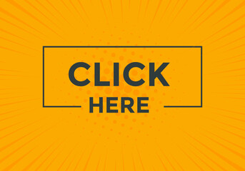 Click here text button. Web button template Click here