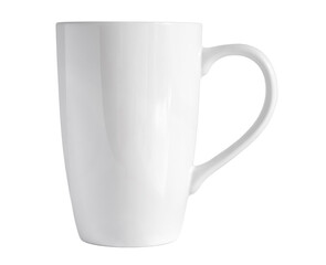 white coffee cup isolated ceramic cup on white background and clipping path